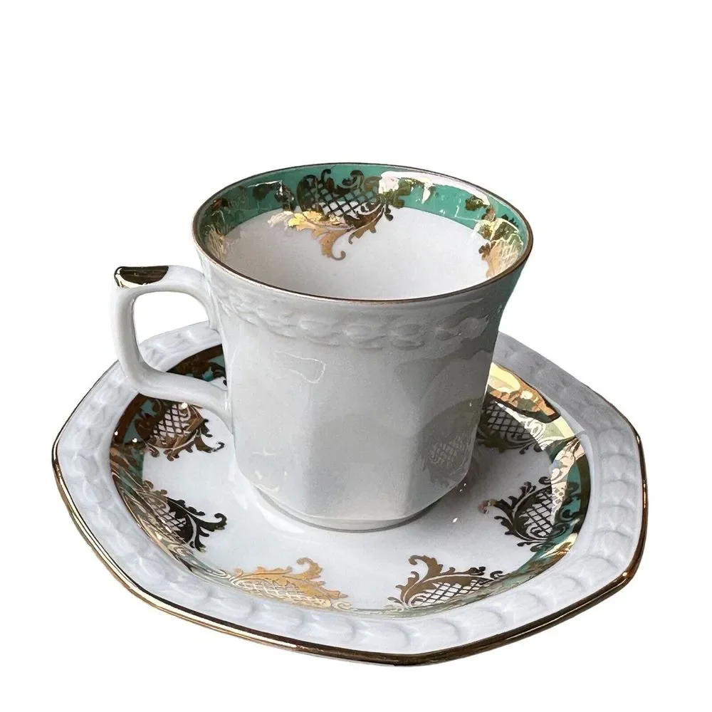 Seltmann Weiden Bavaria West Germany Tea Cup Saucer Souvenir‎ Nordic European